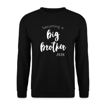 Become a Big Brother 2026 - Unisex Sweatshirt - black - Front - Alina (178cm) & Michal (187cm)