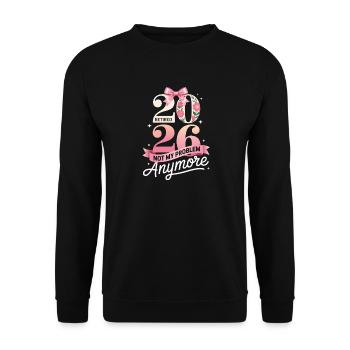Retraité 2026 n’est plus mon problème - Sweat-shirt Unisexe - noir - Devant - Alina (178cm) & Michal (187cm)