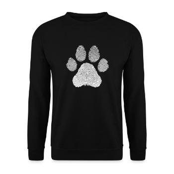 Tierliebhaber Hund Katze Kunst - Unisex Pullover - Schwarz - Vorne - Alina (178cm) & Michal (187cm)
