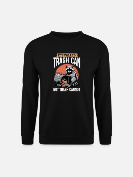Funny Raccoon - Unisex Sweatshirt - black