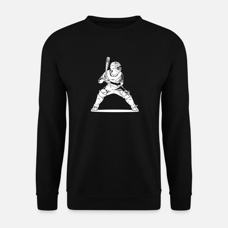Baseball Player Artwork - Unisex Sweatshirt - black