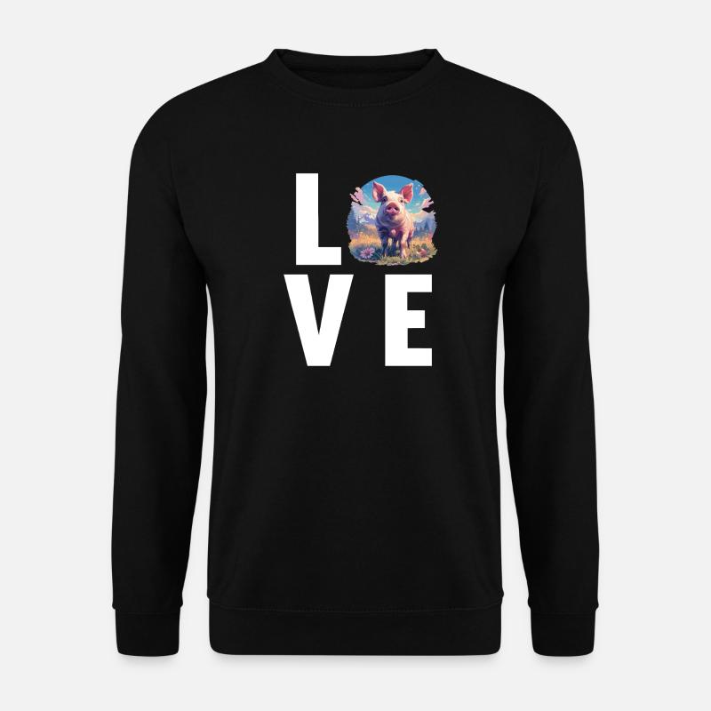 Pig Pig - Unisex Sweatshirt - black