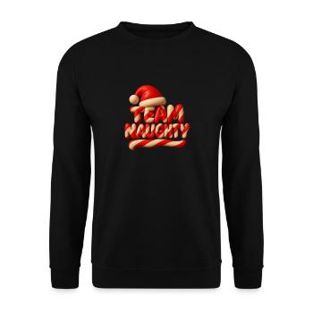 Équipe Collection de Noël Espiègle - Sweat-shirt Unisexe - noir - Devant - Alina (178cm) & Michal (187cm)