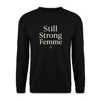 Elegant Feminine Lifestyle, Gentle - Unisex Sweatshirt - black - Front - Alina (178cm) & Michal (187cm)
