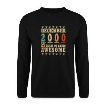 December 2000 December Jubilee December 2000 - Unisex Sweatshirt - black - Front - Alina (178cm) & Michal (187cm)