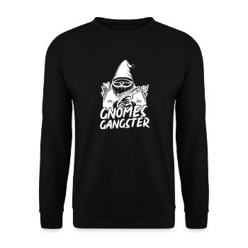 Gnome Costume Hommes Gnomes Gnomes Gangsters Gnome - Sweat-shirt Unisexe - noir - Devant - Alina (178cm) & Michal (187cm)