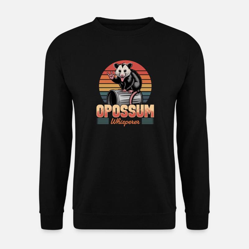 Funny Opossum - Unisex Pullover - Schwarz