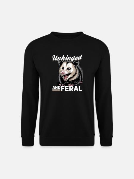 Funny Opossum - Unisex Sweatshirt - black