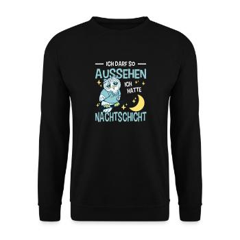 Pflegerin Geschenke Pflege Lustig Krankenpflegerin - Unisex Pullover - Schwarz - Vorne - Alina (178cm) & Michal (187cm)