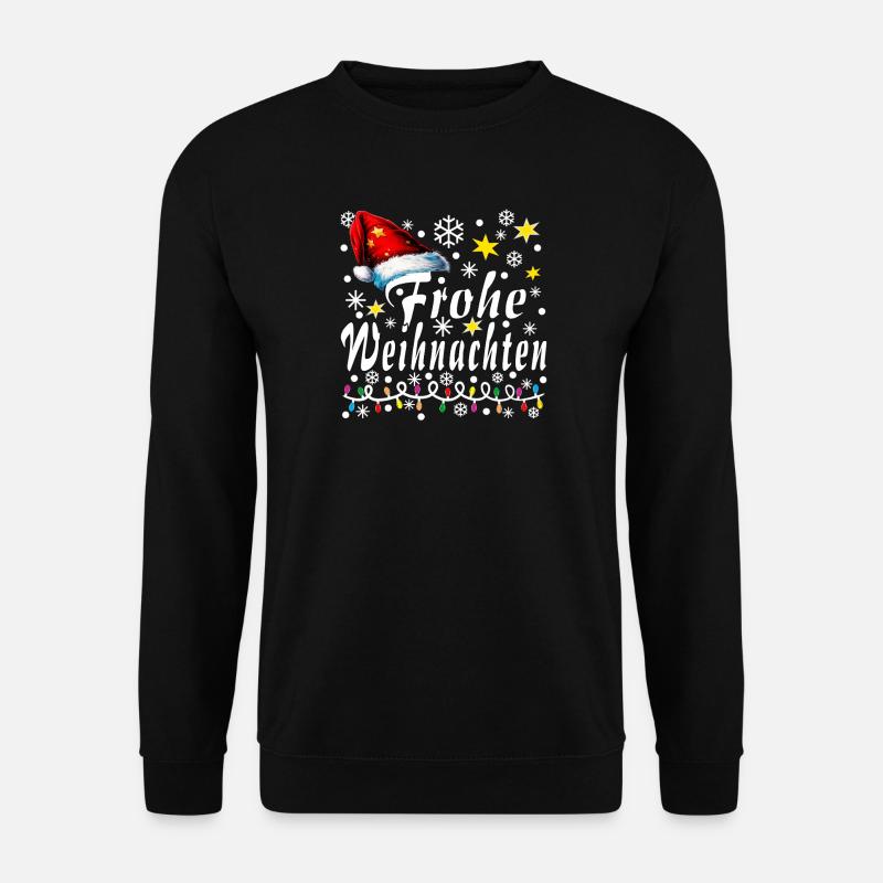 Frohe Weinachten - Unisex Pullover - Schwarz
