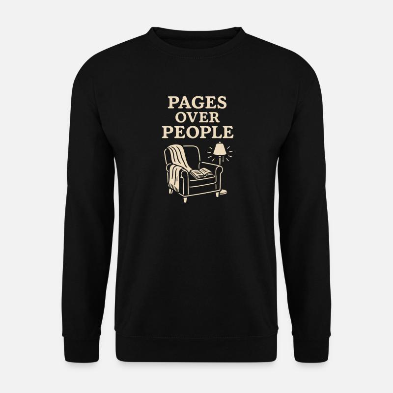 More book-like, cozier - Unisex Sweatshirt - black