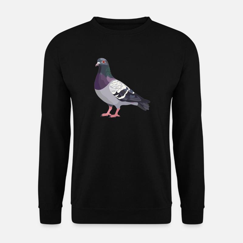 Tauben Taube - Unisex Pullover - Schwarz