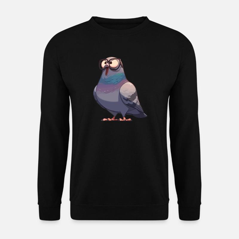 Tauben Taube - Unisex Pullover - Schwarz