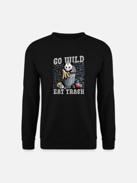 Funny Opossum - Unisex Sweatshirt - black