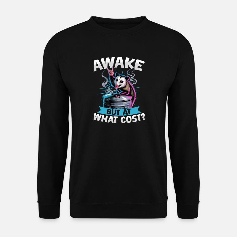 Funny Opossum - Unisex Pullover - Schwarz