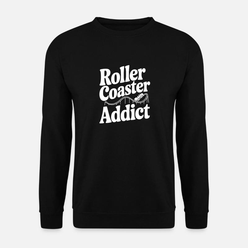 Achterbahn-Süchtiger - Unisex Pullover - Schwarz