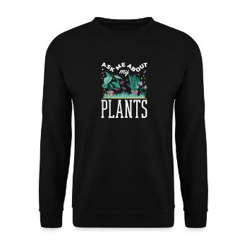 Garten- Und Pflanzenliebhaber Geschenke - Unisex Pullover - Schwarz - Vorne - Alina (178cm) & Michal (187cm)