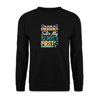 Garten- Und Pflanzenliebhaber Geschenke - Unisex Pullover - Schwarz - Vorne - Alina (178cm) & Michal (187cm)