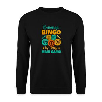 Bingo Game Bonanza Is My Game Bingo - Unisex Sweatshirt - black - Front - Alina (178cm) & Michal (187cm)