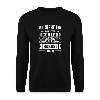 Pflegerin Geschenke Pflege Lustig Krankenpflegerin - Unisex Pullover - Schwarz - Vorne - Alina (178cm) & Michal (187cm)