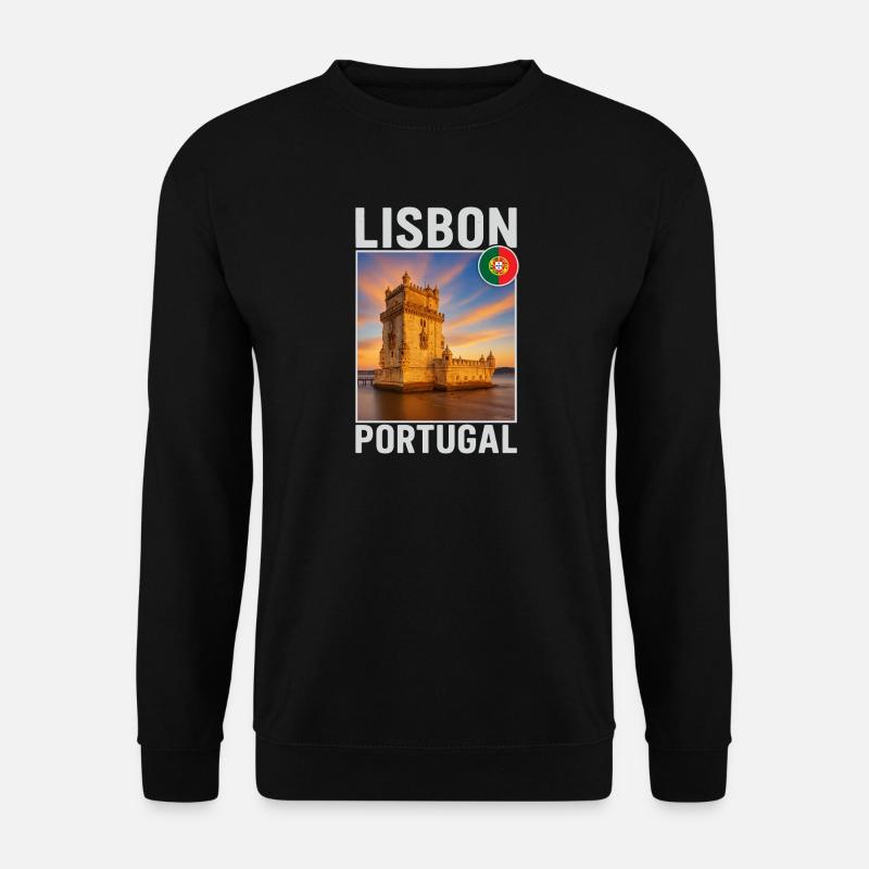 Lissabon - Unisex Pullover - Schwarz