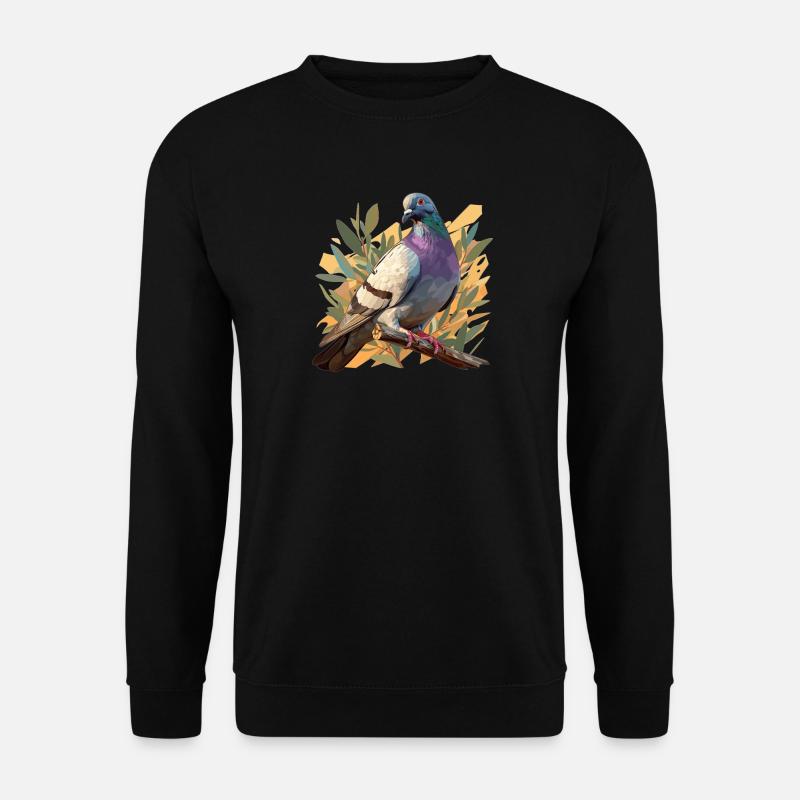 Tauben Taube - Unisex Pullover - Schwarz