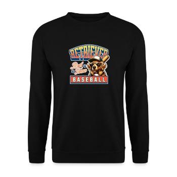 Golden Retriever Baseball Team - Unisex Pullover - Schwarz - Vorne - Alina (178cm) & Michal (187cm)