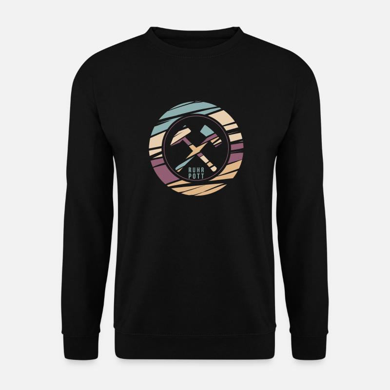 RuhrPott Retro Logo Druck - Unisex Pullover - Schwarz