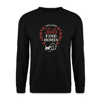Adoptionstag-haustierrettungs-tierheim - Unisex Pullover - Schwarz - Vorne - Alina (178cm) & Michal (187cm)