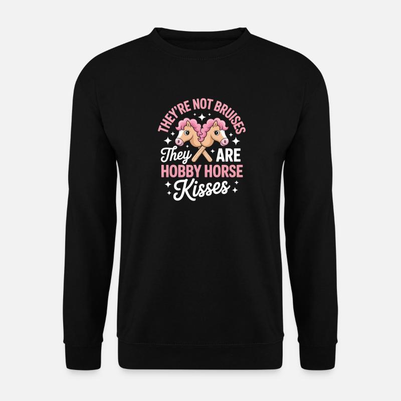 Hobby Horsing Steckenpferd - Unisex Pullover - Schwarz