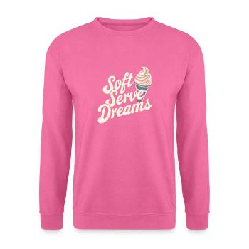 Soft Serve Dreams – Glace rétro - Sweat-shirt Unisexe - rose - Devant