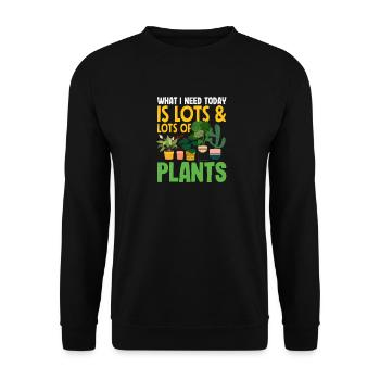 Garten- Und Pflanzenliebhaber Geschenke - Unisex Pullover - Schwarz - Vorne - Alina (178cm) & Michal (187cm)