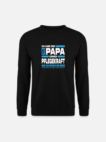 Dad and caregiver - Unisex Sweatshirt - black