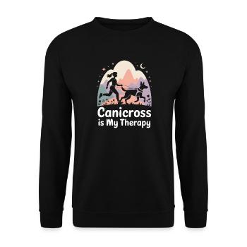 Canicross - Sweat-shirt Unisexe - noir - Devant - Alina (178cm) & Michal (187cm)