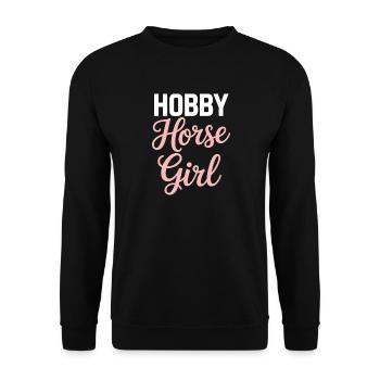 Cavalier de loisir Cheval de loisir Fille cheval - Sweat-shirt Unisexe - noir - Devant - Alina (178cm) & Michal (187cm)