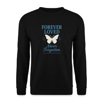 Suicide Loss Remembrance Walk Suicide - Unisex Sweatshirt - black - Front - Alina (178cm) & Michal (187cm)