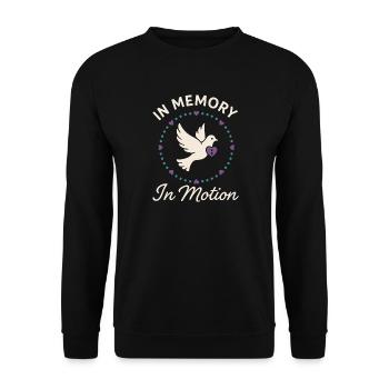 Suicide Loss Remembrance Walk Suicide - Unisex Sweatshirt - black - Front - Alina (178cm) & Michal (187cm)