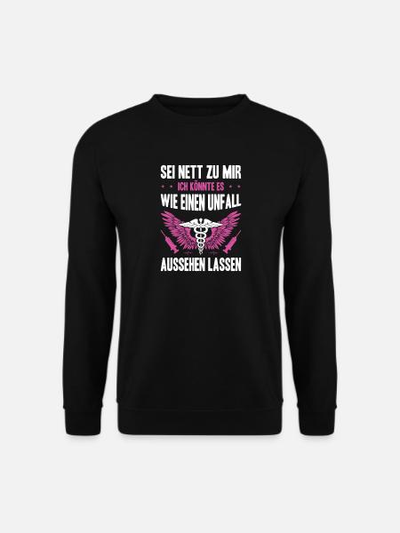 Pflegerin Geschenke Pflege Lustig Krankenpflegerin - Unisex Pullover - Schwarz