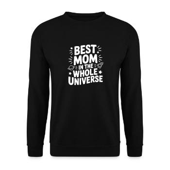 Meilleure maman du monde entier - Sweat-shirt Unisexe - noir - Devant - Alina (178cm) & Michal (187cm)