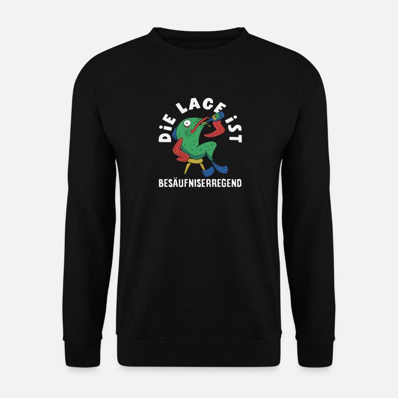 The location is drunken fish - Unisex Sweatshirt - black
