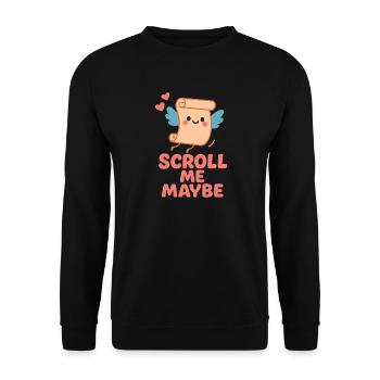 Mythologie de l’amour ancien Romance Vintage - Sweat-shirt Unisexe - noir - Devant - Alina (178cm) & Michal (187cm)