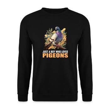 Pigeons Pigeon - Sweat-shirt Unisexe - noir - Devant - Alina (178cm) & Michal (187cm)