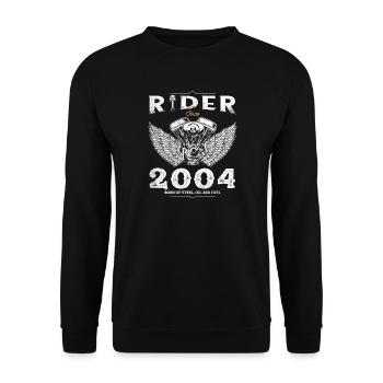 Pilote depuis 2004 - 21 ans de passion pour les deux roues - Sweat-shirt Unisexe - noir - Devant - Alina (178cm) & Michal (187cm)
