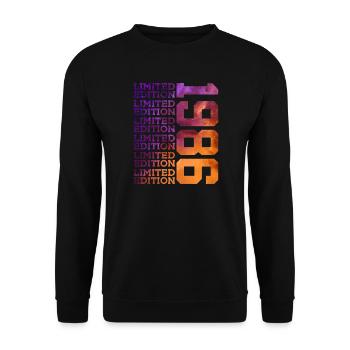 40 ANS ÉDITION LIMITÉE 1986 40E ANNIVERSAIRE - Sweat-shirt Unisexe - noir - Devant - Alina (178cm) & Michal (187cm)