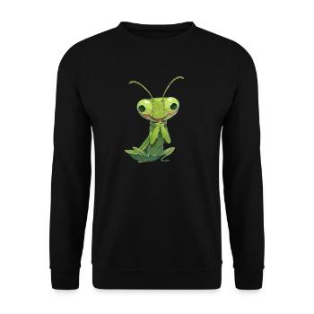 Gottesanbeterinnen Gottesanbeterin - Unisex Pullover - Schwarz - Vorne - Alina (178cm) & Michal (187cm)