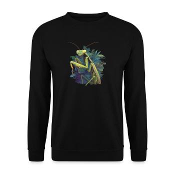 Gottesanbeterinnen Gottesanbeterin - Unisex Pullover - Schwarz - Vorne - Alina (178cm) & Michal (187cm)
