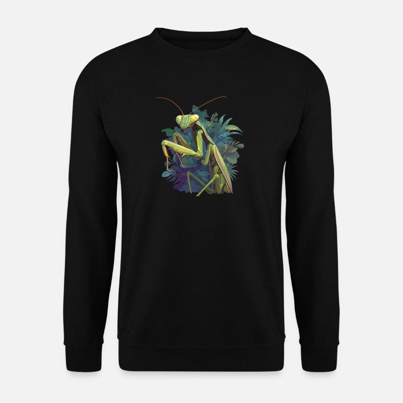 Gottesanbeterinnen Gottesanbeterin - Unisex Pullover - Schwarz