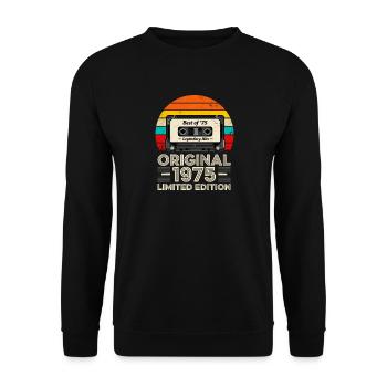 Original 1975 Limited Edition Best Of 75 - Unisex Sweatshirt - black - Front - Alina (178cm) & Michal (187cm)