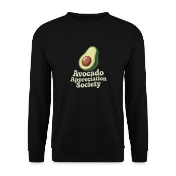Avocado Appreciation Society - Unisex Sweatshirt - black - Front - Alina (178cm) & Michal (187cm)