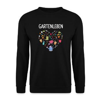 Garden Gardening Hobby Gardener Allotment Garden Funny - Unisex Sweatshirt - black - Front - Alina (178cm) & Michal (187cm)